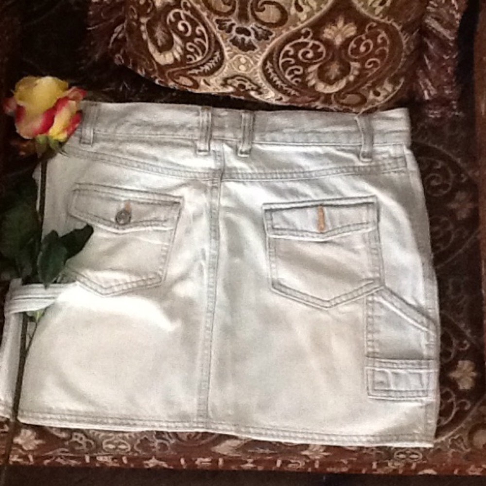 Stoned washed skirt